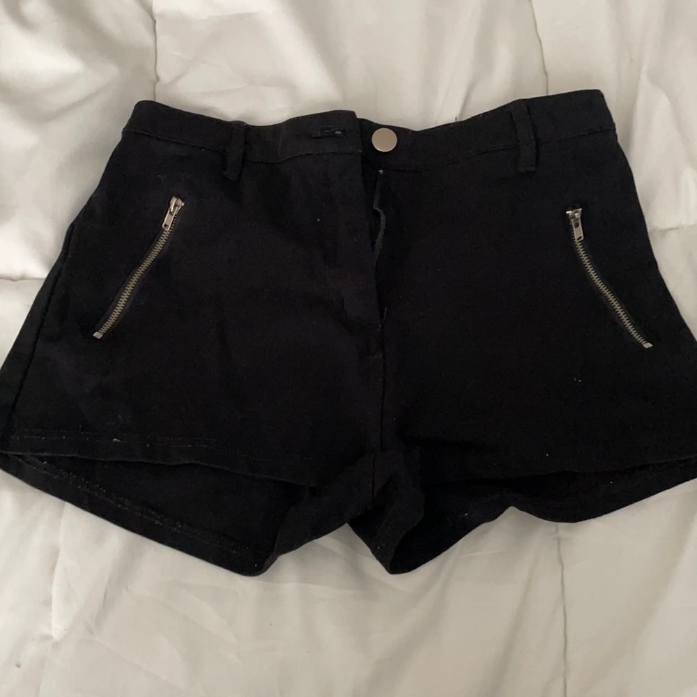 Mini black shorts